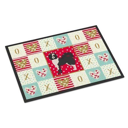 Carolines Treasures 24 x 36 in. Elo Dog No.2 Love Indoor or Outdoor Mat CK5829JMAT